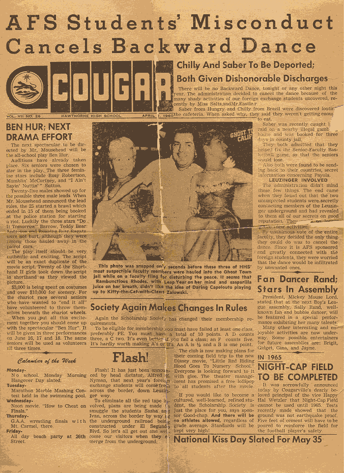 COUGAR Front Page